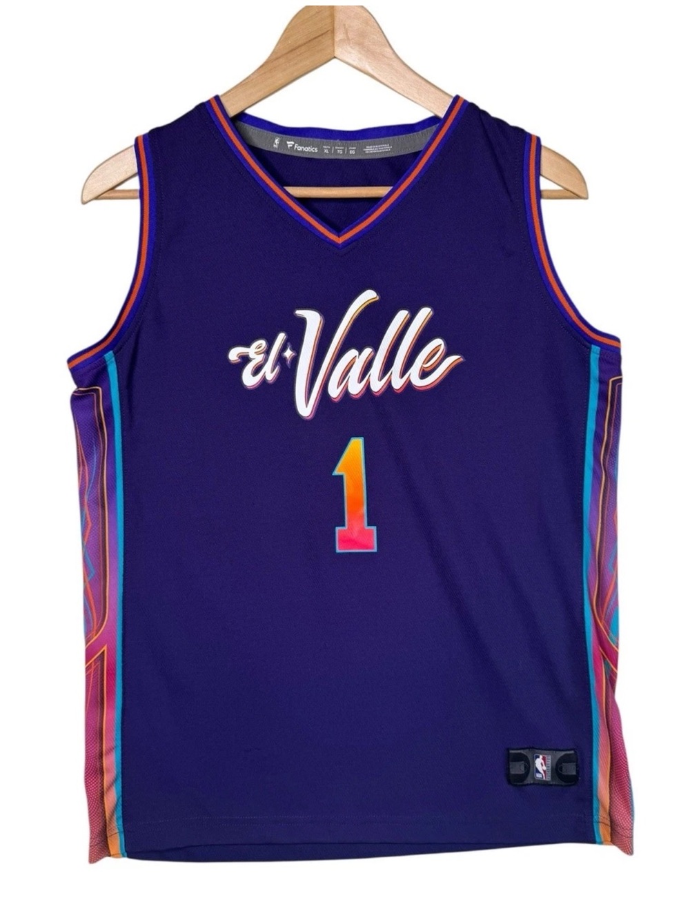 Fanatics NBA Phoenix Suns "El Valle" City Edition Jersey Devin Booker Youth XL
